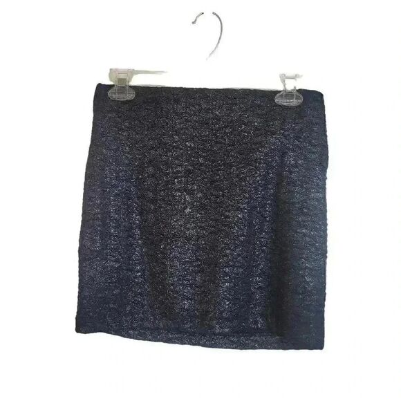 BCBGeneration Women's Black Poly/Spandex Shiny Stretch Pencil Skirt - Picture 3 of 8